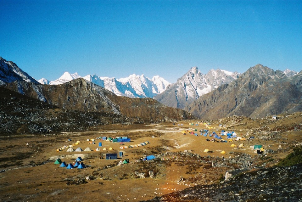 Early morning sunshine at Base Camp