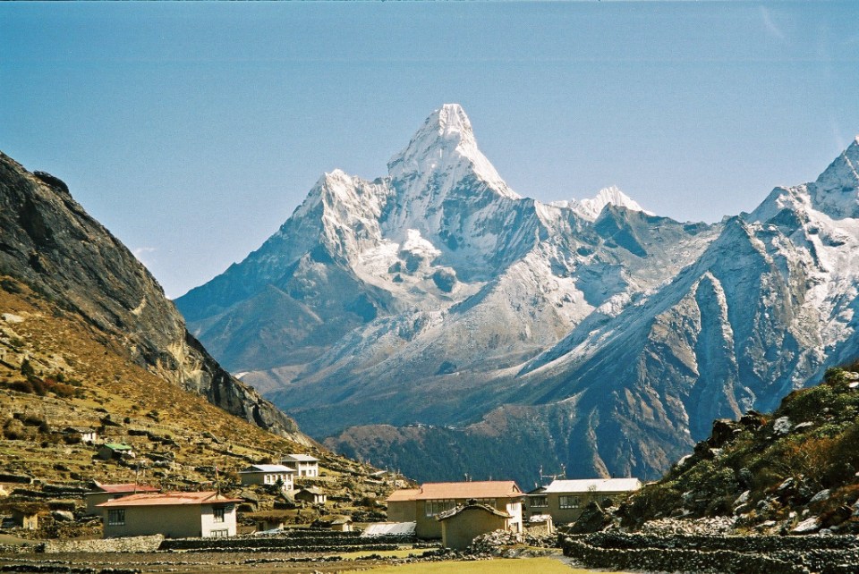 Ama Dablam from Khumjung village