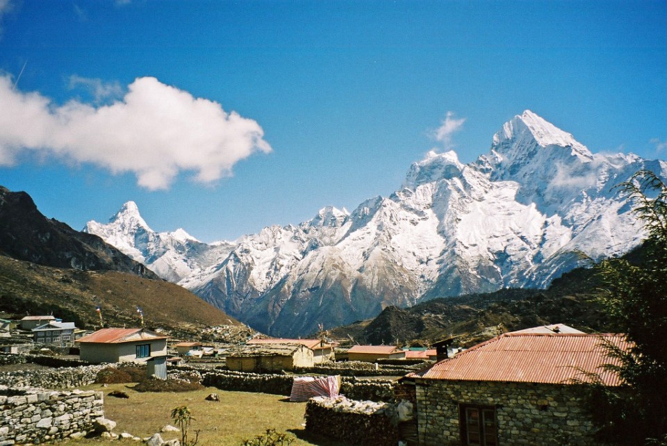 Ama Dablam, Kang Tega and Thamserku from Kunde Hospital