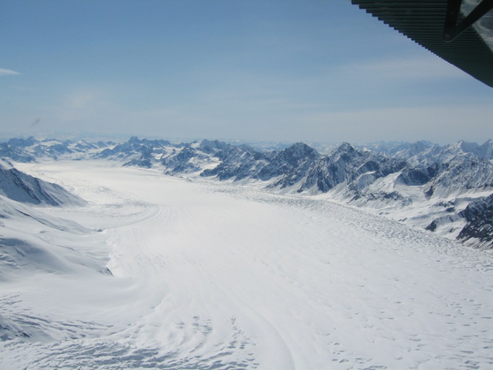 View from the plane ...