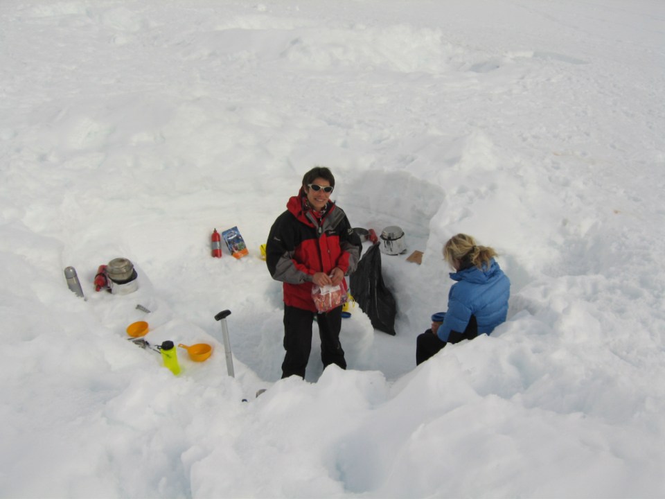 Our kitchen at base camp ...