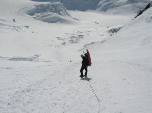 On the way back to Camp 3 after a carry