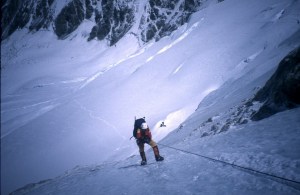 Steep slopes at start of the rock Band