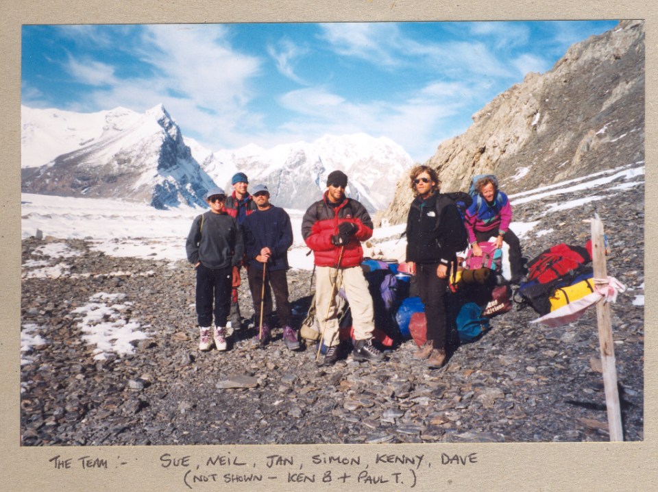 Base camp area with our gear