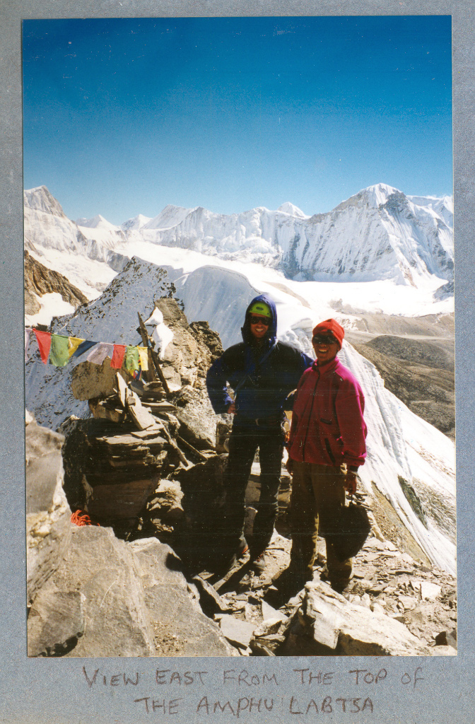 View east from the top of the Amphu Labsta Pass