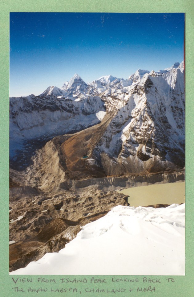 View from Island Peak looking back to the Amphu Labsta