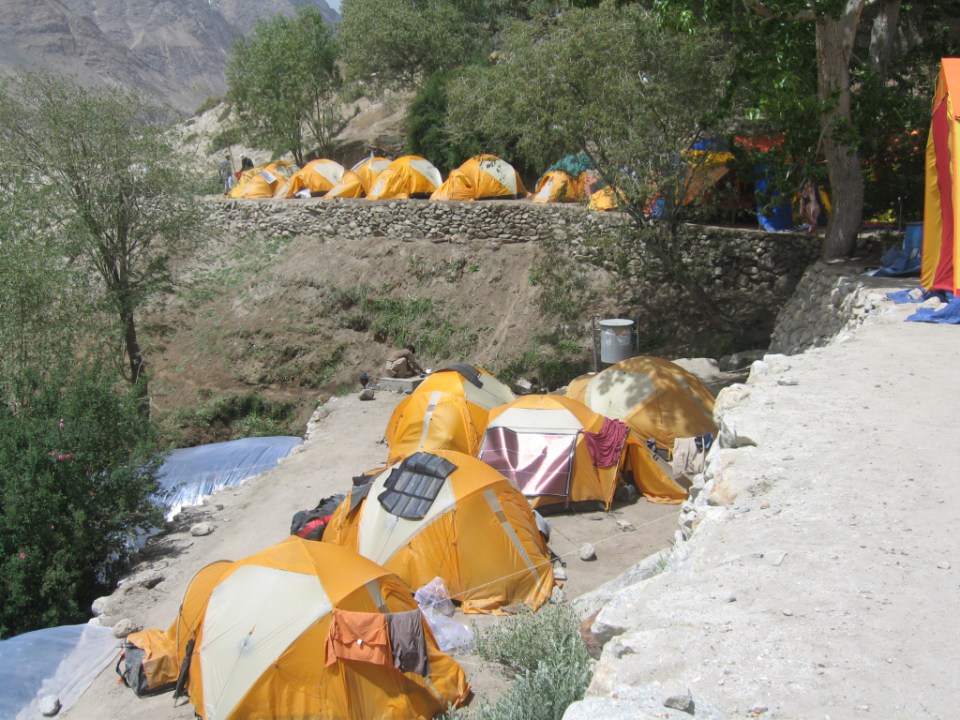Paiju camp where we had a rest day (3300m)