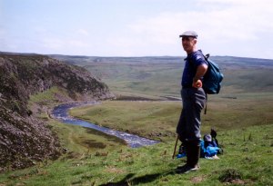 Dad on Middleton to Dufton stage