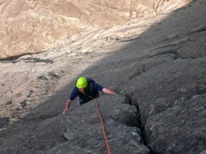 Integrity - crux bulge, Skye, 14th May 2008