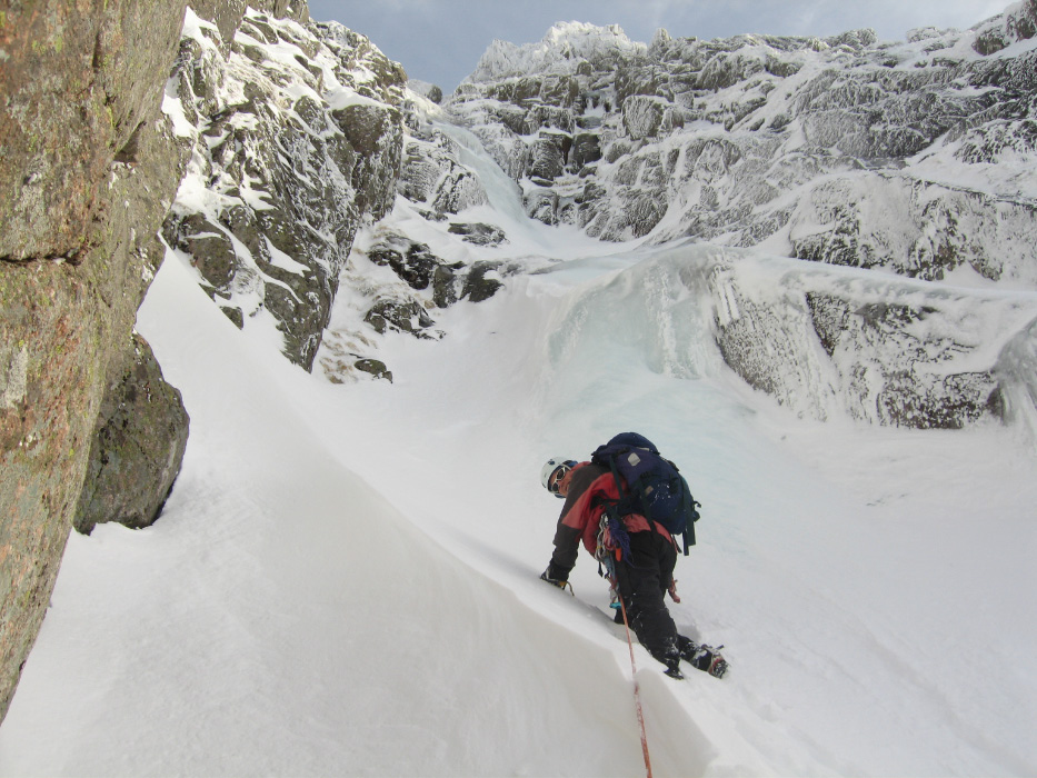 Spare Rib Gully - west face of Aonach Mor, Feb 2009