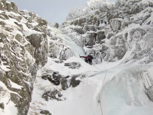 Spare Rib Gully - west face of Aonach Mor, Feb 2009