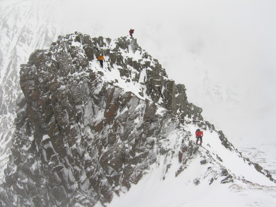 East ridge of Carn Dearg Meadhonach, Feb 2009