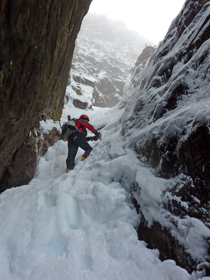 Deep South Gully, Beinn Alligin, Torridon, Feb 2010