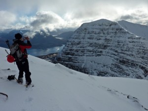 Tom na Gruagaich, the final top of Beinn Alligin, Feb 2010