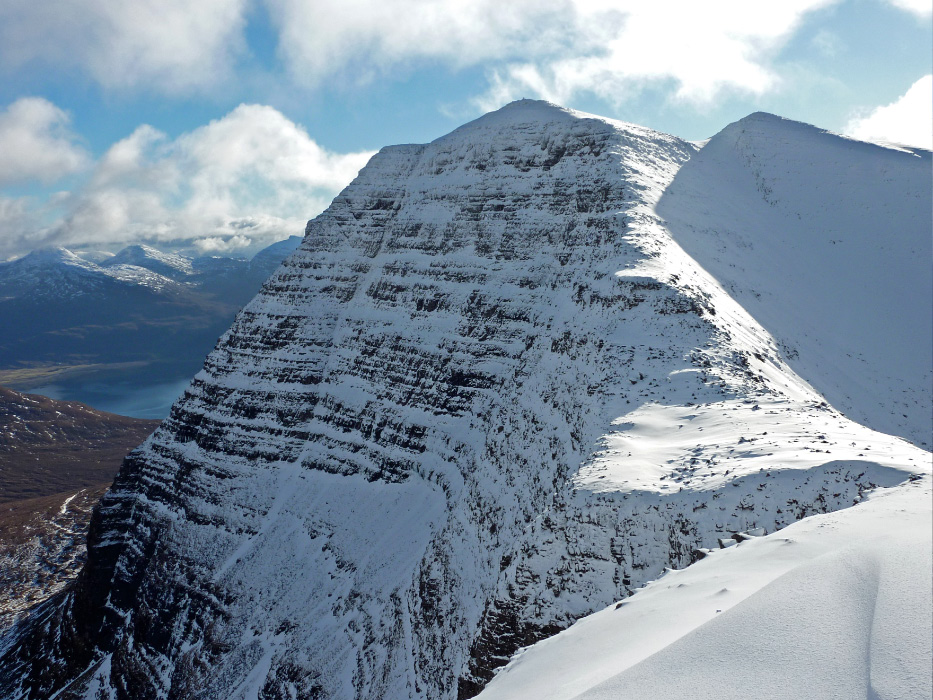 Tom na Gruagaich, the final top of Beinn Alligin, Feb 2010