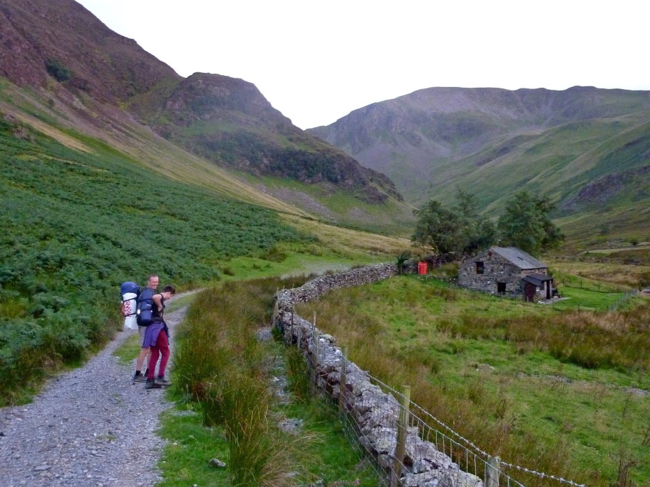 Climbing hut on the track up to Dale Head