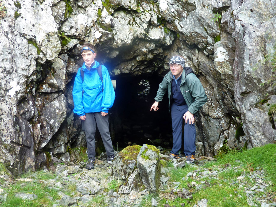 Bilbo and Gollum emerge into the sunlight ....