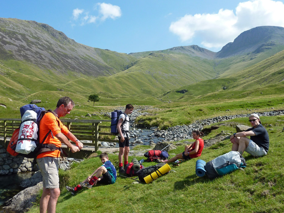 Brandreth and the Gables from the River Liza in Ennerdale