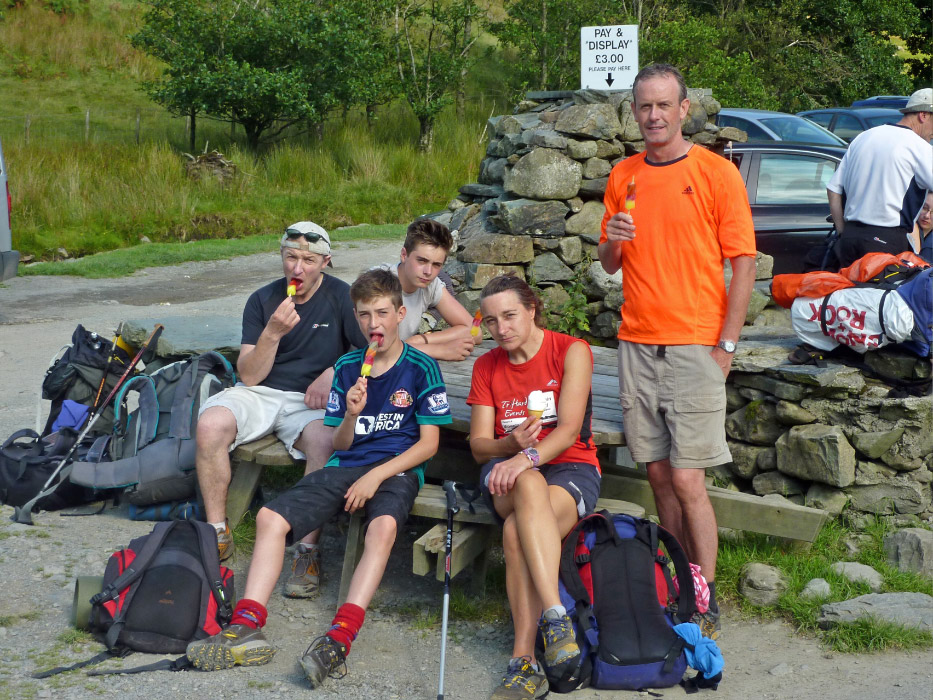 At Gatesgarth waiting for the bus back to Keswick