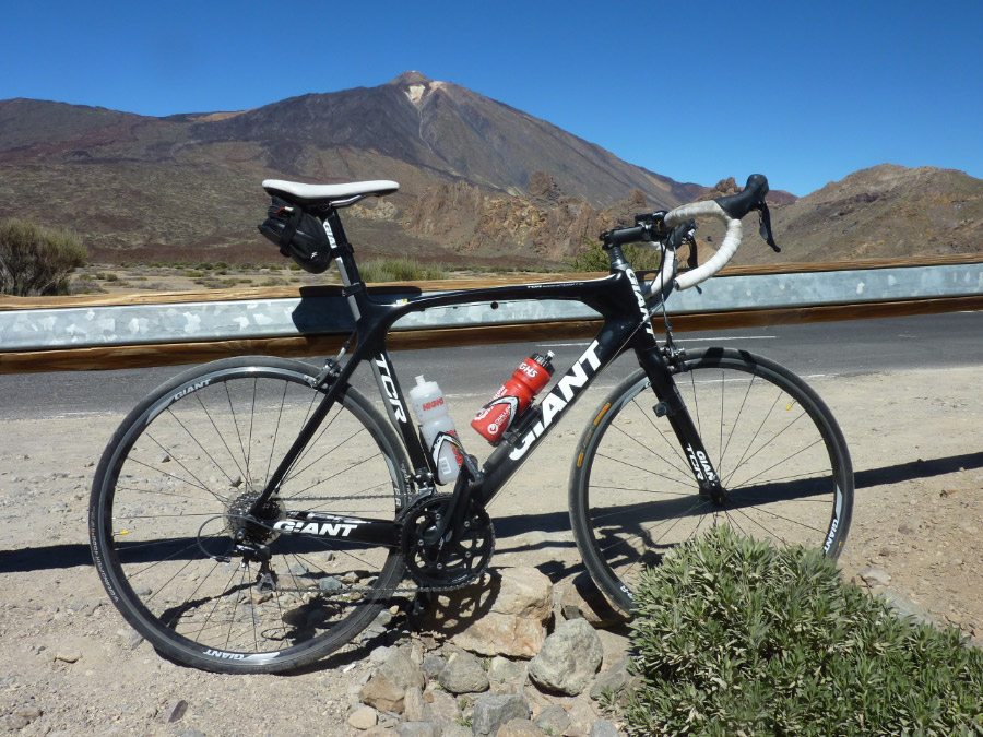 Mount Teide from inside the collapsed crater