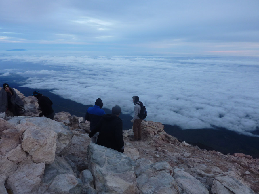North side of Mount Teide from the summit