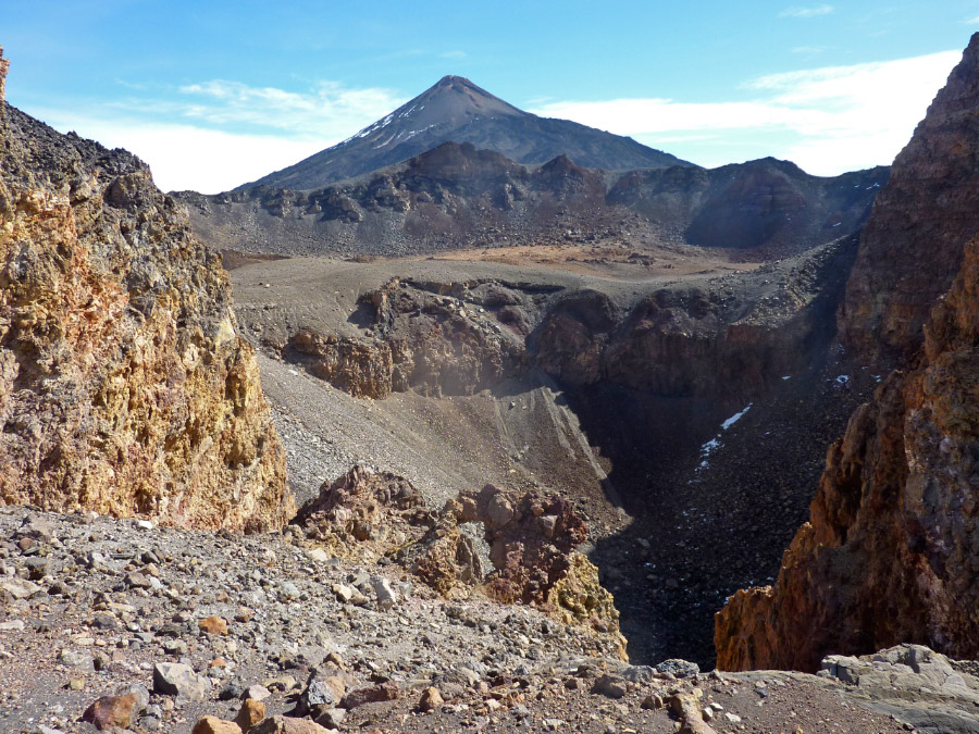 Pico Viejo crater with Teide behind