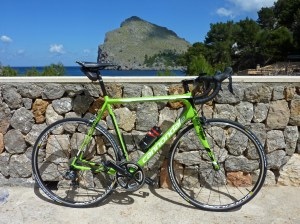 Canondale Super Six Evo, 52-36 chainset, 11-28 cassette