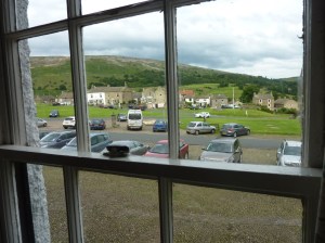 View from bedroom in the Back Bull pub at Reeth