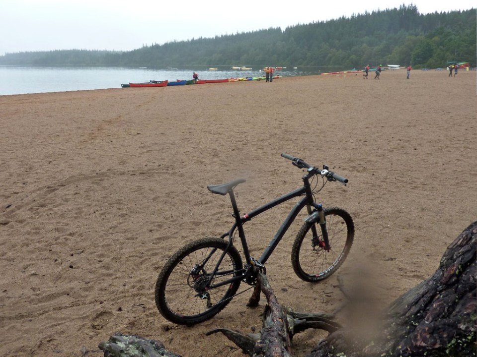 Lake Morlich beach near to the watersports centre