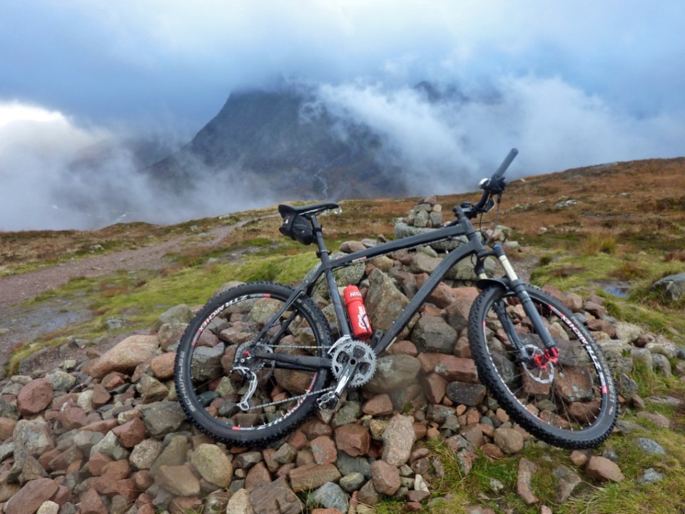 The summit of the Devil`s Staircase, Glen Coe