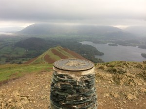 Catbells summit, looking towards Skiddaw