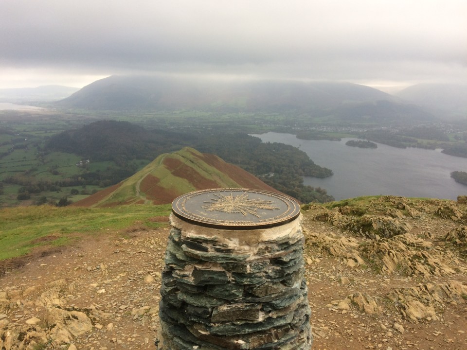 Catbells summit, looking towards Skiddaw
