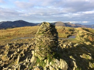 Dale Head summit cairn, looking East