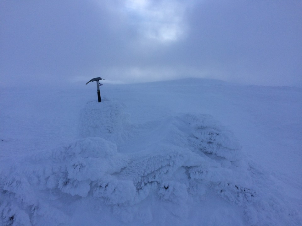 Ben Alder summit trig point