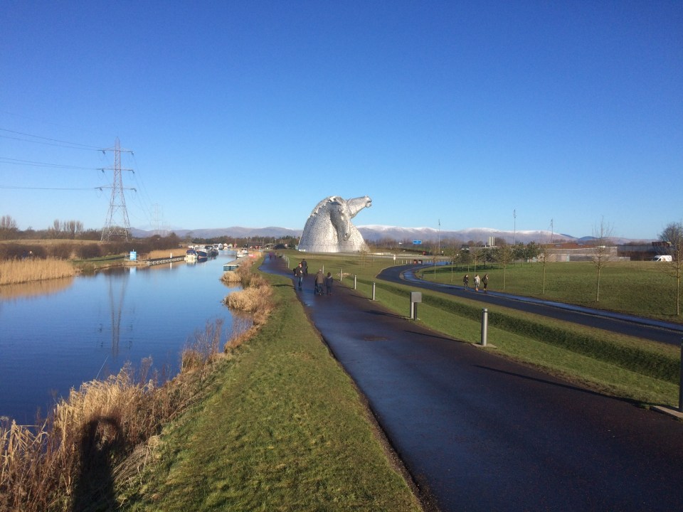 The Kelpies near Falkirk