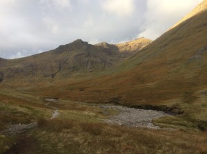 Stob Coire Sgreamhach and Bidein nam Bian from the Lairig Eilde