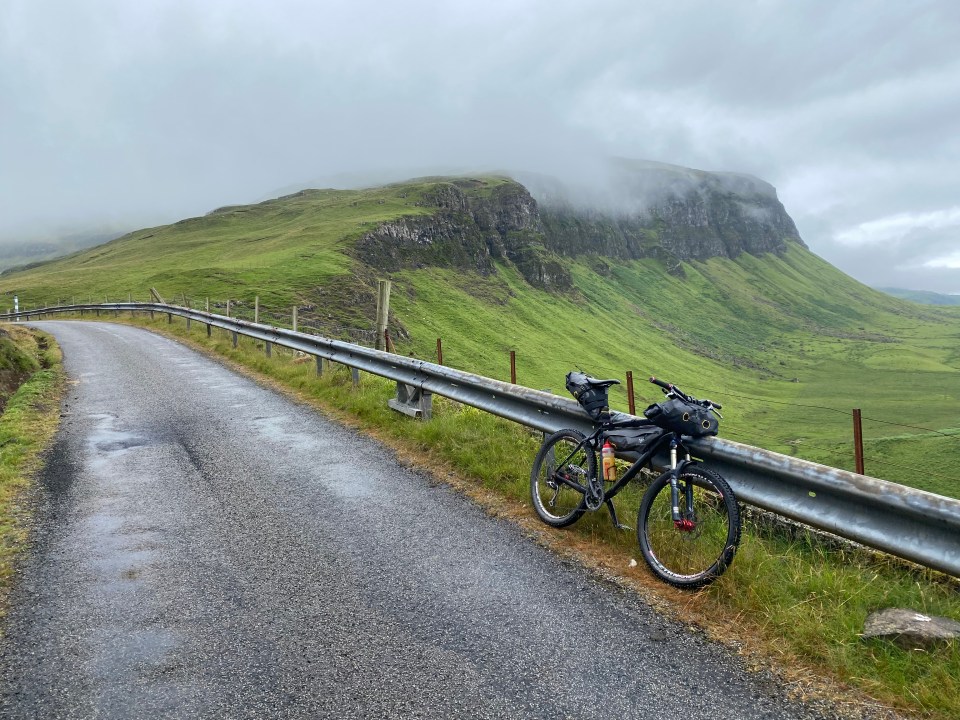 Near Balnahard approaching the wild section along Loch na Keal on Mull
