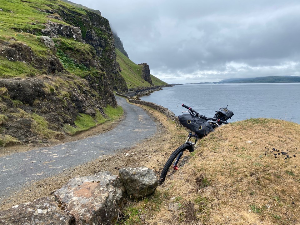 Wild rugged scenery along Loch na Keal
