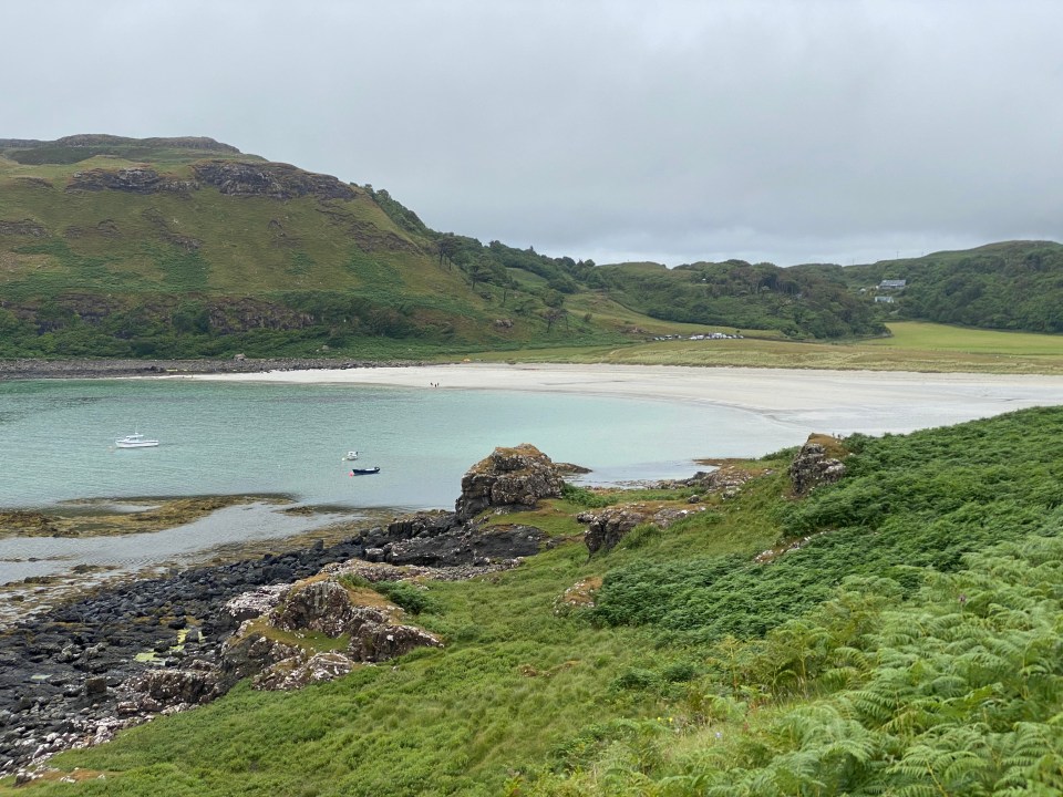 The white sands at the head of Calgary Bay in North-West Mull