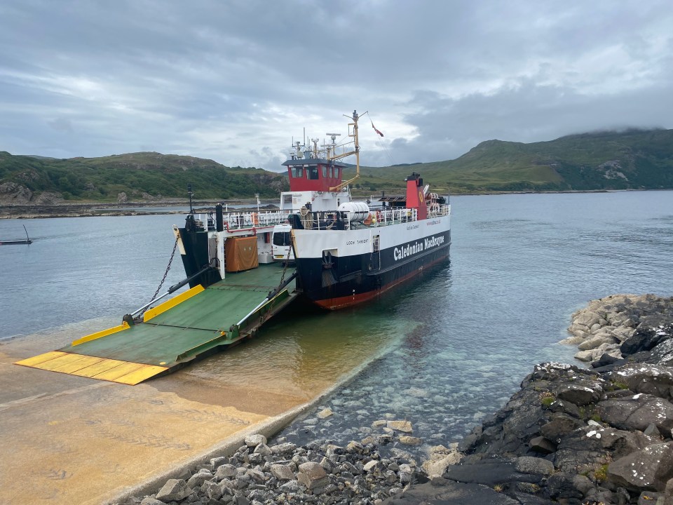 The Tobermory to Kilchoan ferry