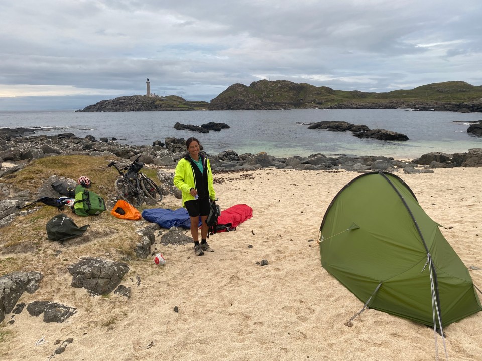 Indra spotted this white Sandy beach from the Lighthouse, it was a bit of a slog to get here but well worth it.